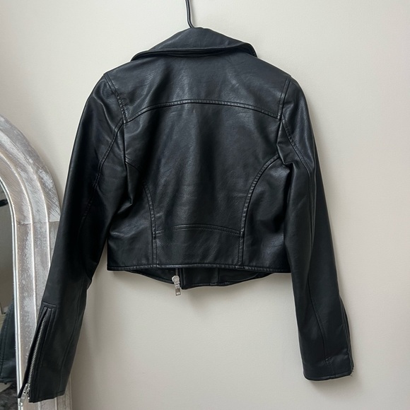 Abercrombie & Fitch Vegan Leather Moto Jacket - Picture 3 of 3